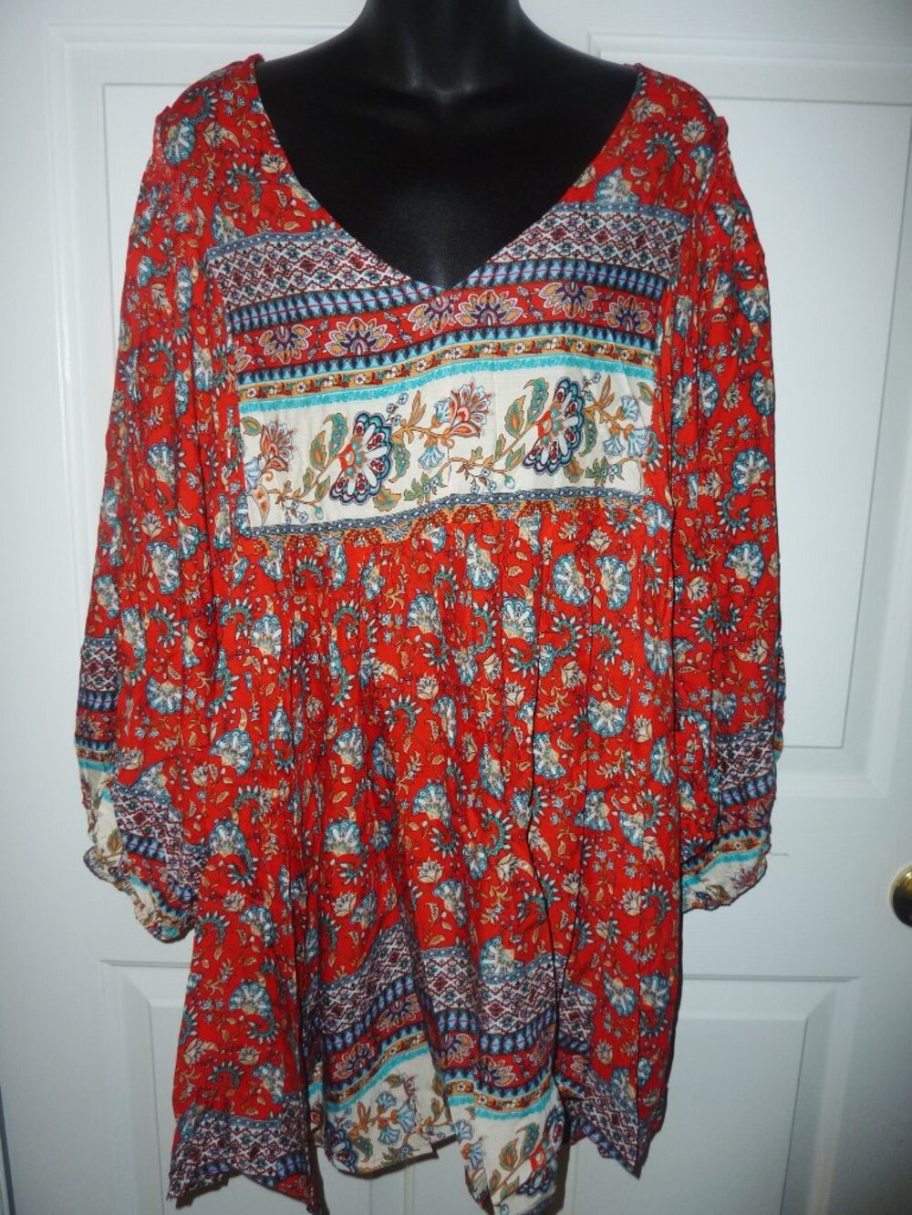 NWT Gigio Over Sized Tunic Boho Vibe Exquisite Pattern Size 2X
